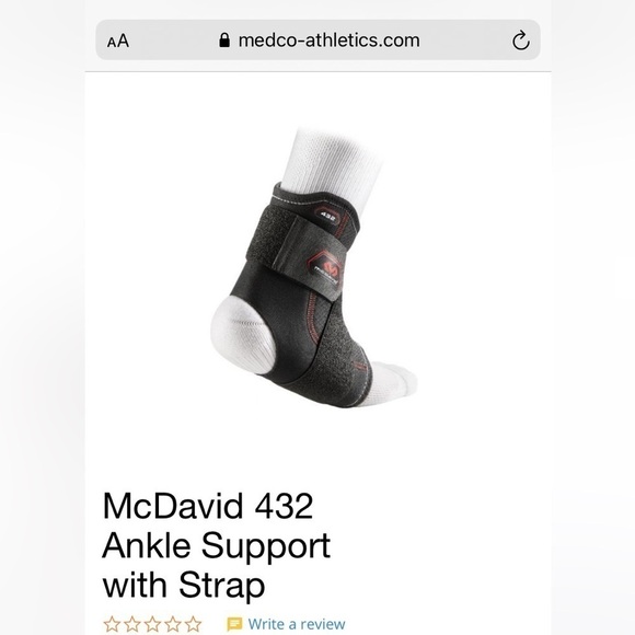 mcDavid Other - MCDAVID Ankle Support Wrap With Strap Size Small